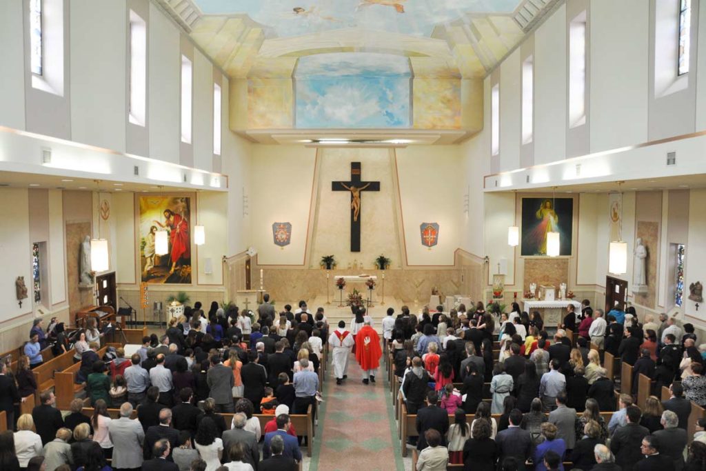 Saint Pius X church interiors